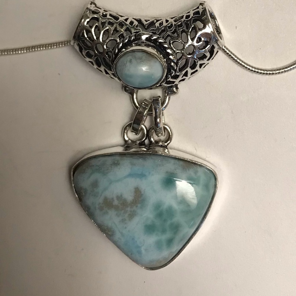 Labradorite Stamped 925 Sterling Silver Necklace